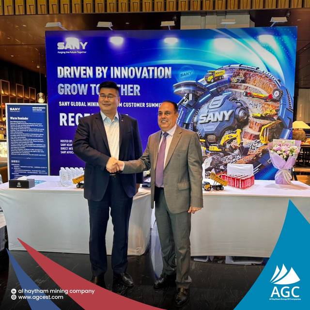 AGC CEO Mr. Zouhair Samhi at the SANY Global Mining Premium Customer Summit, Xi&rsquo;an, China